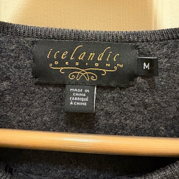 Icelandic Design Wool Embroidered Cardigan Jacket Size M - Picture 3 of 13